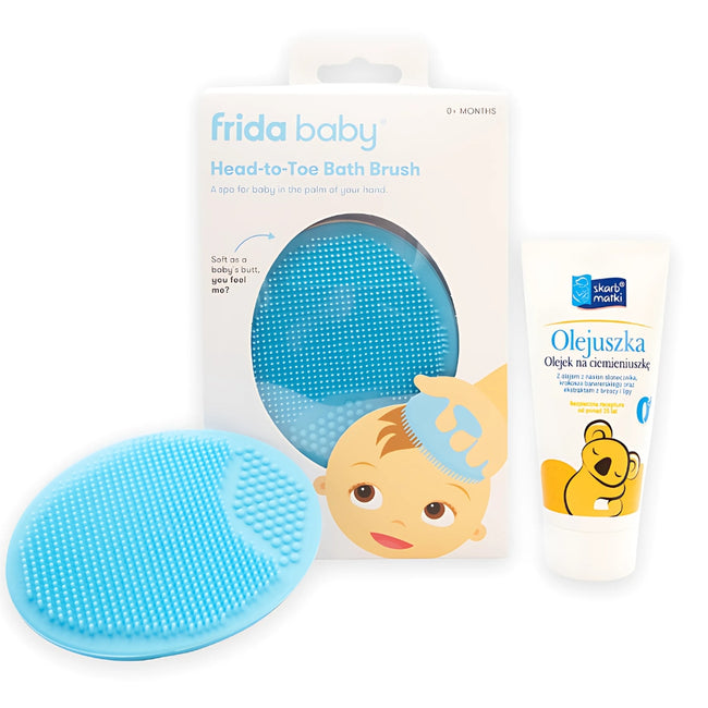 Skarb Matki Zestaw olejek na ciemieniuszkę 30ml + myjka Derma Frida