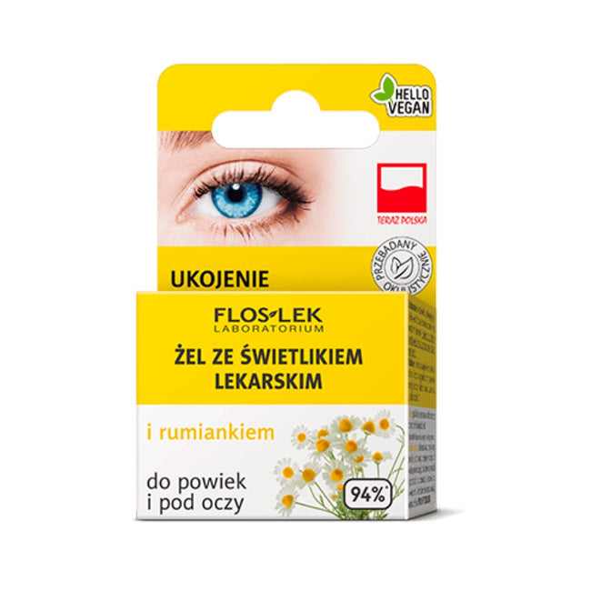 Floslek Żel ze świetlikiem lekarskim i rumiankiem do powiek i pod oczy 10g