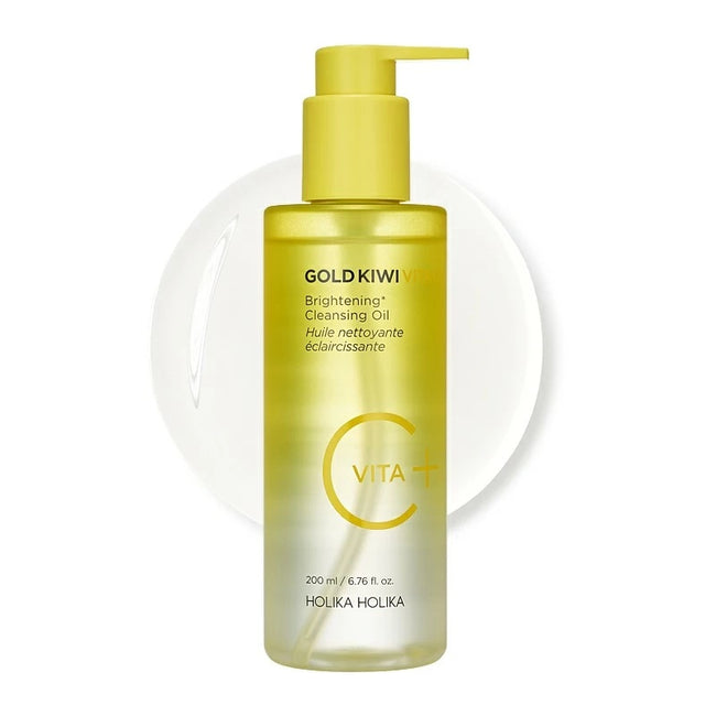 HOLIKA HOLIKA Gold Kiwi Vita C+ Brightening Cleansing Oil rozświetlający olejek do mycia twarzy 200ml