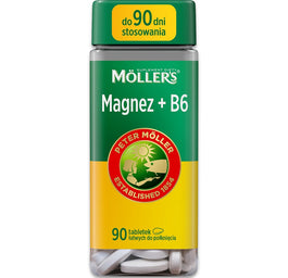 Möller's Magnez + B6 suplement diety 90 tabletek