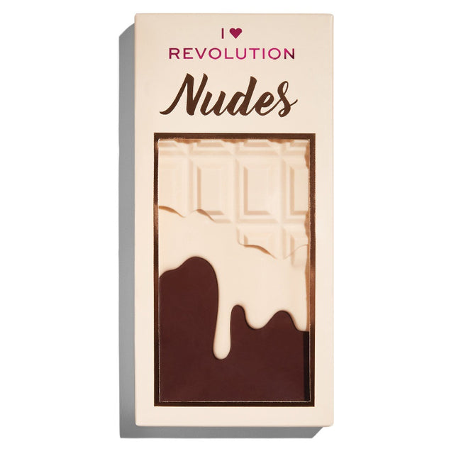 Makeup Revolution I Heart Revolution Chocolate Eyeshadow Palette paleta cieni do powiek Nudes 18g