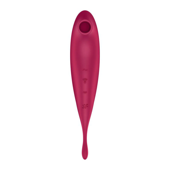 Satisfyer Twirling Pro+ wibrator pulsujący Dark Red