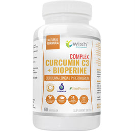 WISH Pharmaceutical Curcumin C3 + Bioperine Complex suplement diety 60 kapsułek