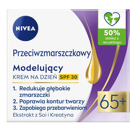 Nivea Przeciwzmarszczkowy + Modelujący krem na dzień SPF30 65+ 50ml
