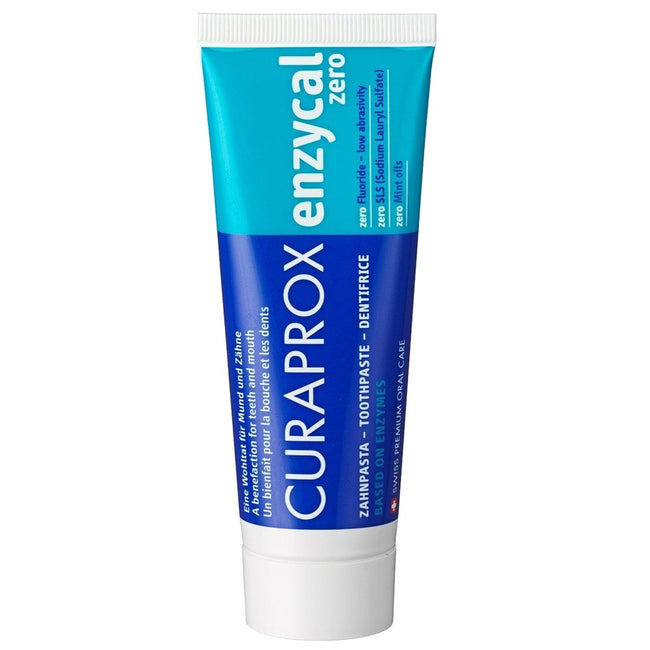 Curaprox Enzycal Zero pasta do zębów bez fluoru z enzymami do wrażliwych zębów 75ml