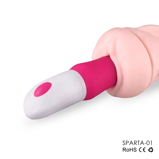 S-HANDE Sparta I wibrator z 9 trybami wibracji Red Rose