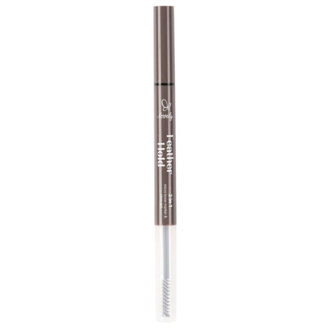 Lovely Feather Hold 2 in 1 Brow Marker & Clear Gel marker i żel do brwi