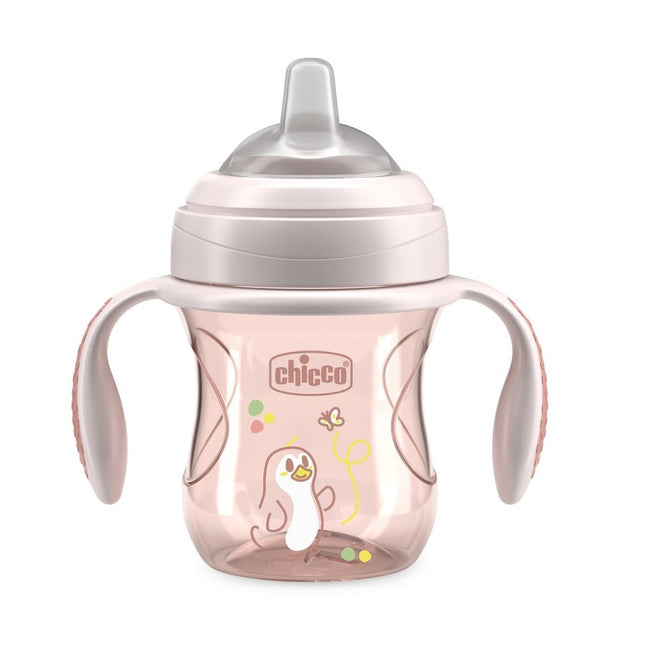 Chicco Transition Cup pierwszy kubek treningowy z miękkim ustnikiem 4m+ Beż 200ml