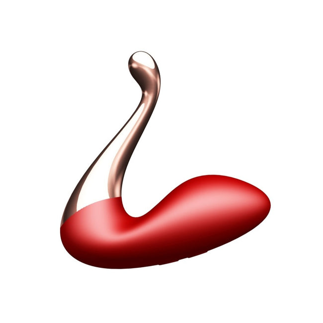 B-Series Magic Swan Massager masażer w kształcie łabędzia z trzema zamiennymi końcówkami Red