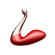 B-Series Magic Swan Massager masażer w kształcie łabędzia z trzema zamiennymi końcówkami Red
