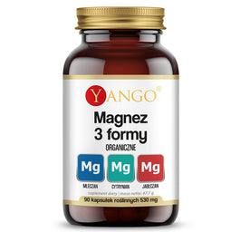 Yango Magnez 3 formy organiczne suplement diety 90 kapsułek