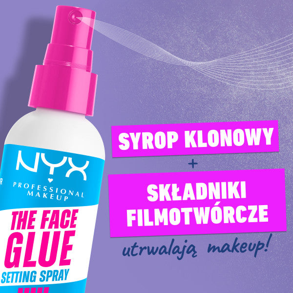 NYX Professional MakeUp The Face Glue Setting Spray supertrwały spray utrwalający makijaż 60ml