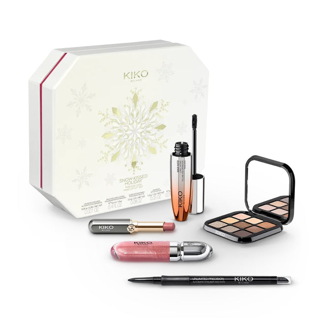 KIKO Milano Snow-Kissed Holiday Timeless Look Makeup Gift Set zestaw upominkowy do makijażu