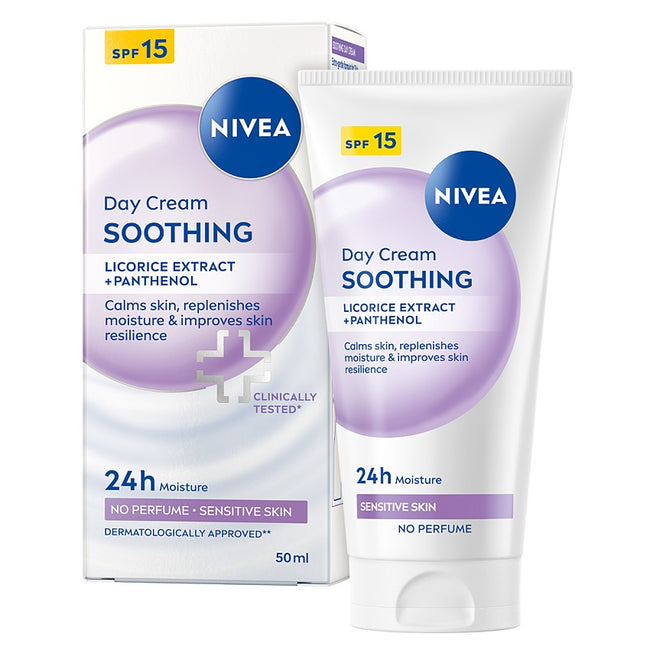 Nivea 24H Nawilżenia kojący krem do twarzy SPF15 50ml