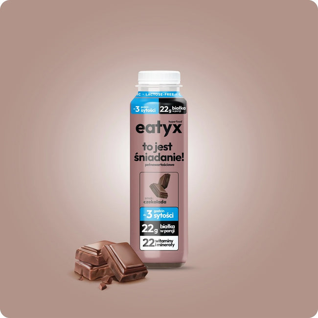 eatyx Zbilansowane pełnowartościowe śniadanie w płynie gotowe do spożycia Czekolada 300ml
