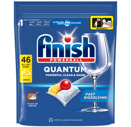 Finish Quantum Lemon kapsułki do mycia naczyń w zmywarce 46szt
