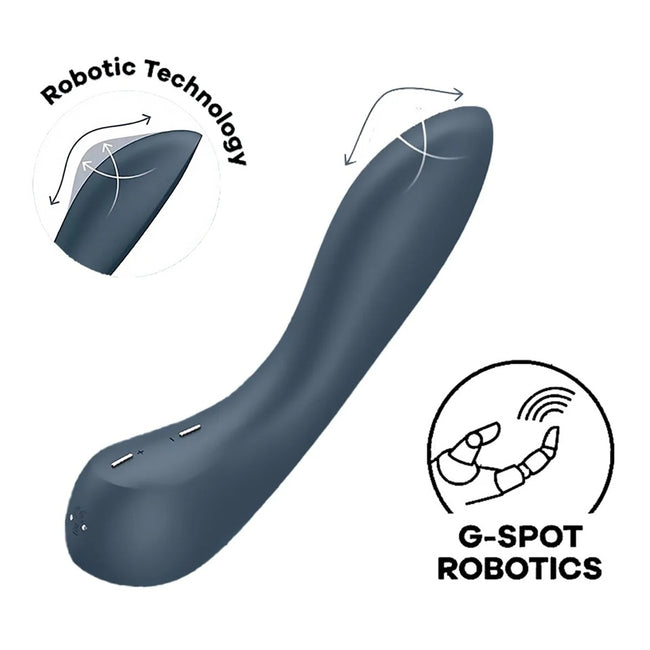 Satisfyer G-Spot Wave 4 wibrator punktu G z ruchomą wypustką Grey