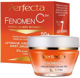 Perfecta Fenomen C przeciwzmarszczkowy krem do twarzy na dzień i na noc 50+ 50ml