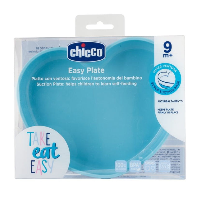 Chicco Talerz silikonowy serce Boy