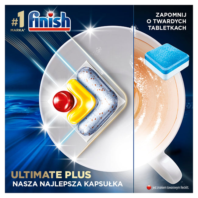 Finish Ultimate Plus Lemon kapsułki do mycia naczyń w zmywarce 62szt