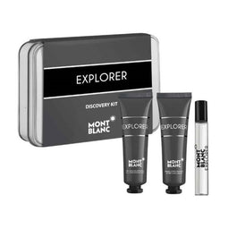 Mont Blanc Explorer zestaw miniatura wody perfumowanej spray 7.5ml + żel pod prysznic 30ml + balsam po goleniu 30ml