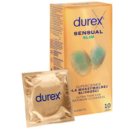 Durex Sensual Slim prezerwatywy lateksowe 10szt
