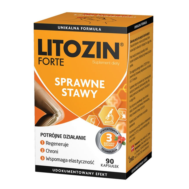 Litozin Forte sprawne stawy suplement diety 90 kapsułek