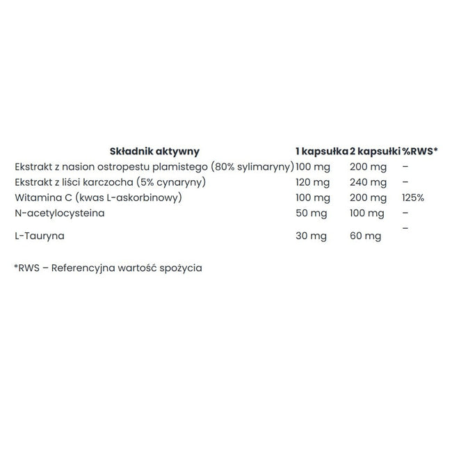 Big Nature Liver Guard suplement diety 90 kapsułek