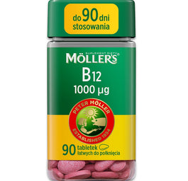 Möller's B12 1000 µg suplement diety 90 tabletek