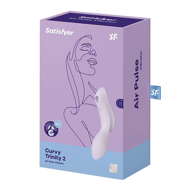 Satisfyer Curvy Trinity 2 stymulator łechtaczki z wibracjami Violet