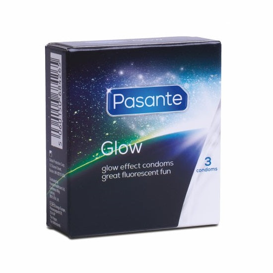 Pasante Glow prezerwatywy świecące w ciemności 3szt