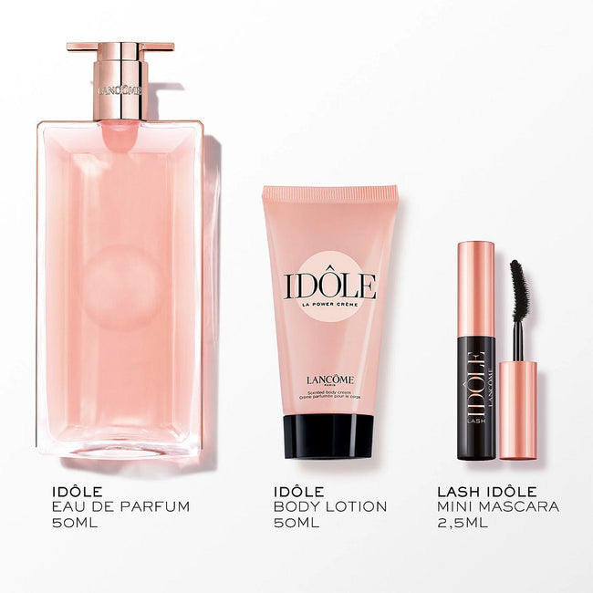 Lancome Idole zestaw woda perfumowana spray 50ml + balsam do ciała 50ml + mini tusz do rzęs 2.5ml