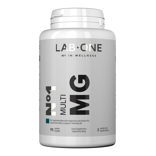 LAB ONE N°1 Multi MG suplement diety z magnezem i witaminą B6 90 kapsułek
