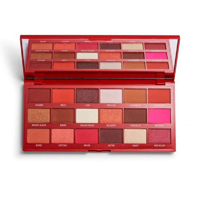 Makeup Revolution I Heart Revolution Chocolate Eyeshadow Palette paleta cieni do powiek Red Velvet 18g
