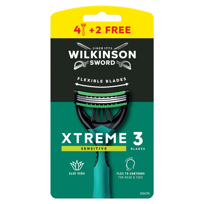 Wilkinson Xtreme3 Sensitive maszynka do golenia z 3 ostrzami 6szt