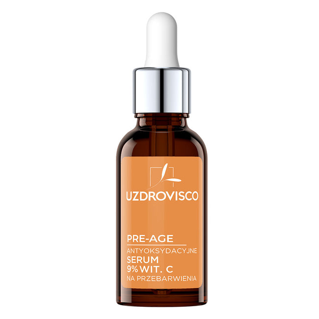 UZDROVISCO Pre-Age antyoksydacyjne serum 9% wit. C na przebarwienia 30ml