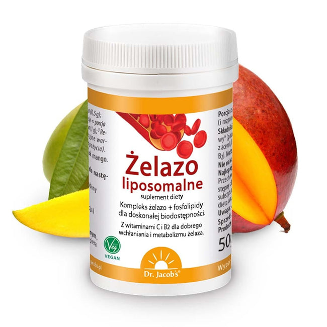 Dr Jacobs Żelazo liposomalne suplement diety 50g