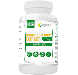 WISH Pharmaceutical Ostropest Plamisty Extract 125mg suplement diety 120 kapsułek