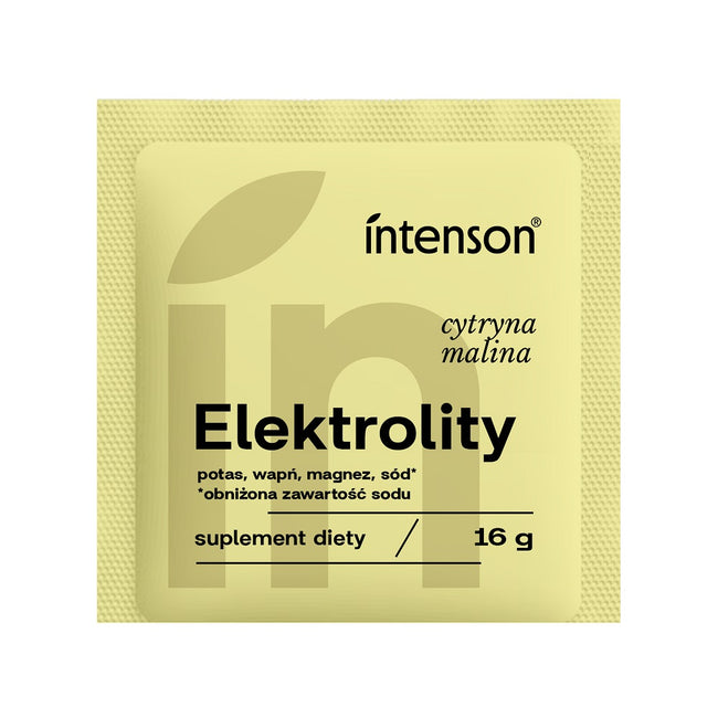 Intenson Elektrolity z obniżoną zawartością sodu o smaku cytryna-malina 16g