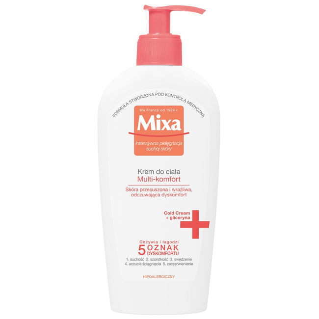 MIXA Krem do ciała multi-komfort skóra przesuszona i wrażliwa 400ml