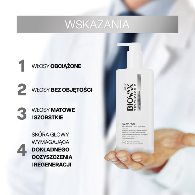 BIOVAX Trychologic Advanced Detox szampon do włosów i skóry głowy 200ml