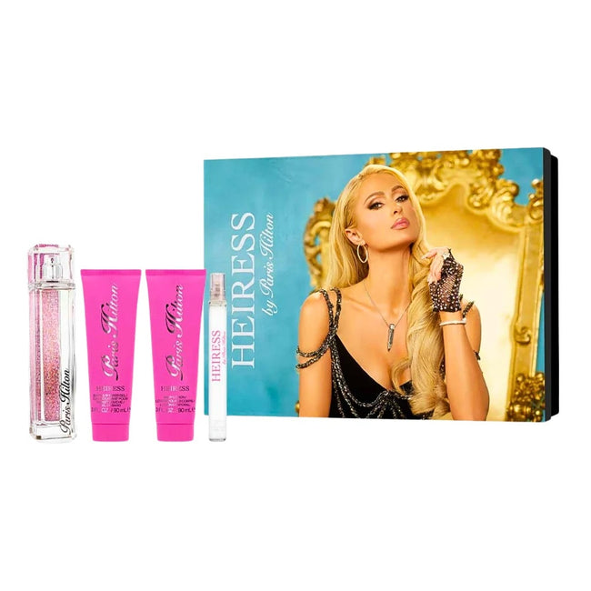 Paris Hilton Heiress zestaw woda perfumowana spray 100ml + woda perfumowana spray 10ml + balsam do ciała 90ml + żel pod prysznic 90ml