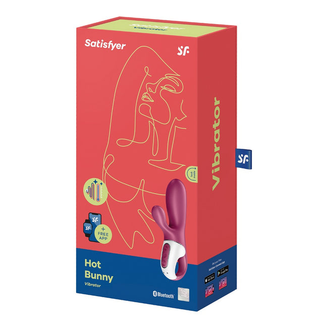 Satisfyer Hot Bunny podgrzewany wibrator typu króliczek Violet