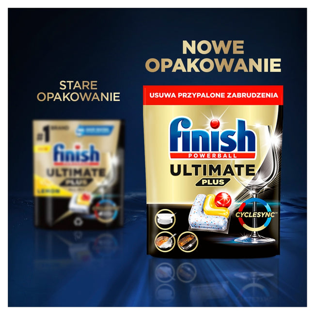 Finish Ultimate Plus Lemon kapsułki do mycia naczyń w zmywarce 62szt