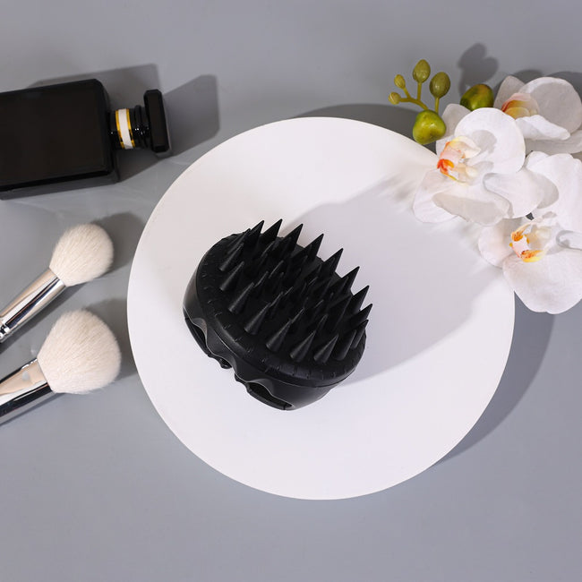 Sister Young Aura Scalp Massager Shampoo Brush szczotka do mycia i masażu skóry głowy Black