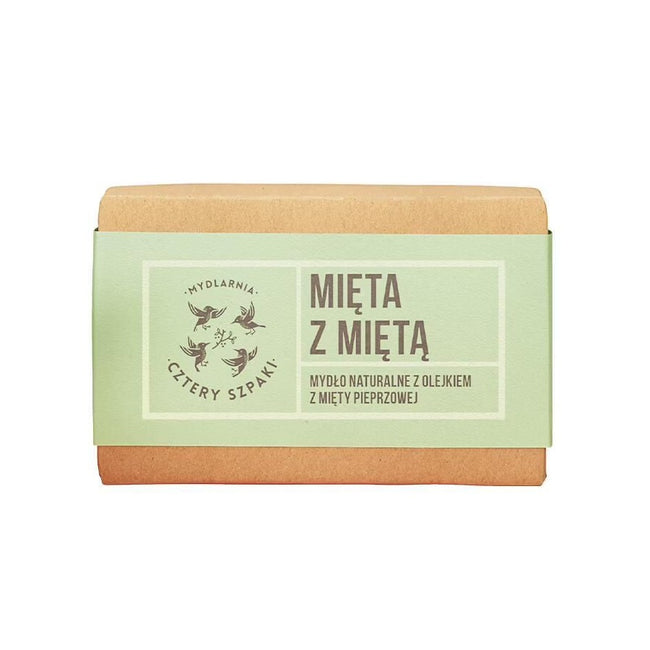 Mydlarnia Cztery Szpaki Naturalne mydło w kostce Mięta z Miętą 110g