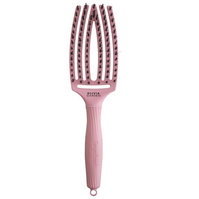 Olivia Garden FingerBrush Combo Medium szczotka do rozczesywania włosów Soft Pink