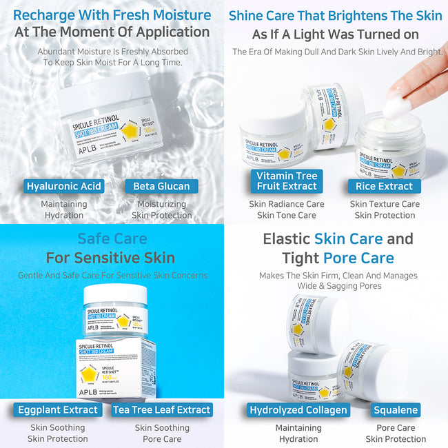 APLB Spicule Retinol Shot 180 Cream regenerujący krem do twarzy 55ml