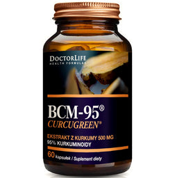 Doctor Life BCM-95 Curcugreen ekstrakt z kurkumy 500mg suplement diety 60 kapsułek