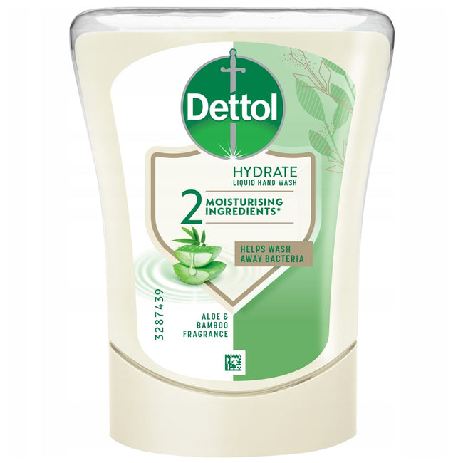 Dettol Mydło do rąk w płynie wkład do bezdotykowego aplikatora aloes i bambus 250ml